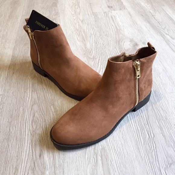 faux suede booties forever 21